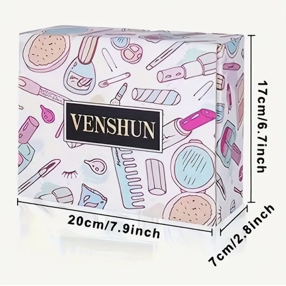 Venshun Illustrated Makeup Organizer Box with makeup kit - Picture 3 of 13